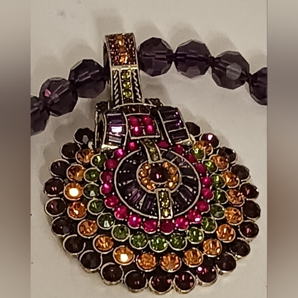 Vintage Heidi Daus ' Guilty Pleasure ' Crystal Necklace - Picture 3 of 6